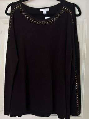 Gold Studded Black Tunic